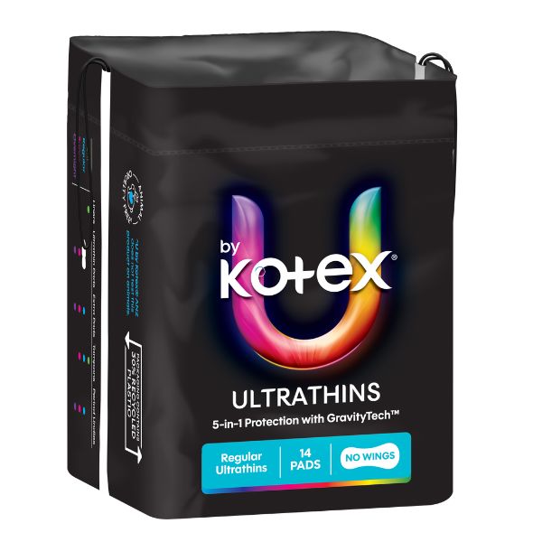 Image of Kotex Regular Ultrathins non-wing Pk 14 by Kotex