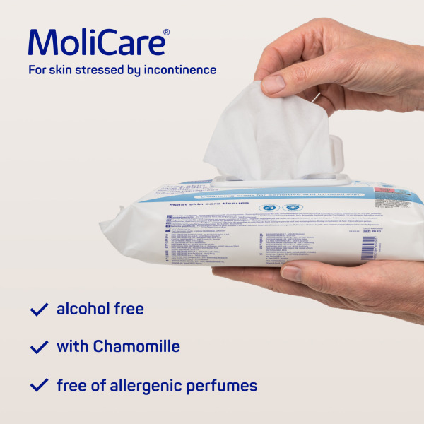MoliCare Skin Moist Skin Care Tissues Pk50 by Molicare in Skincare Adult Wipes
