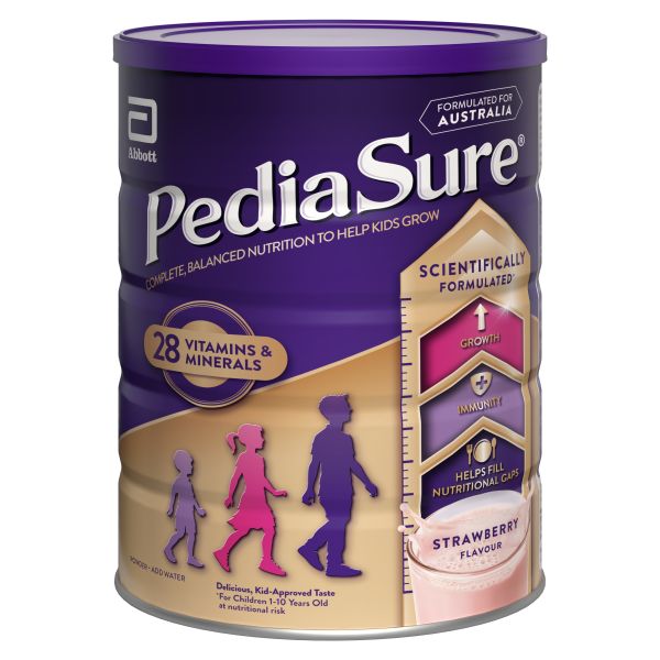 PediaSure strawberry powder 800g. SEO optimised product photo.