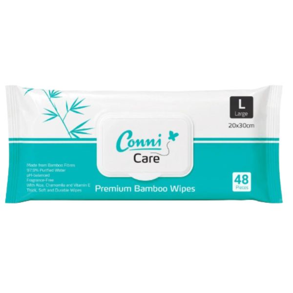 Conni Care Premium Bamboo Wipes Ctn12