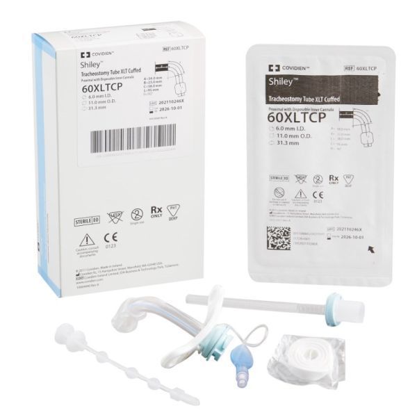 Shiley Extended Length Tracheostomy Tube 6.0 Cuffed by Shiley in Tracheostomy Tubes